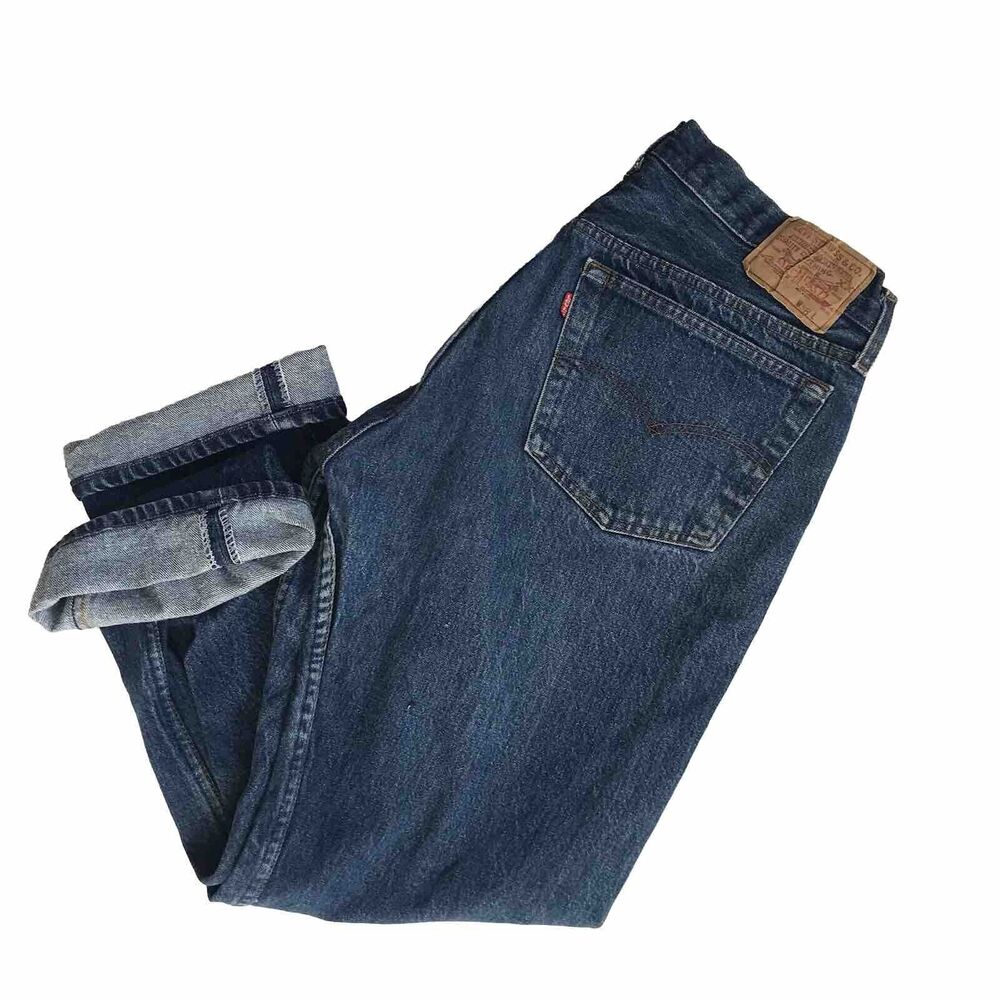 Vintage 80s LEVIS 501 USA Non Selvedge Denim Blue Jeans Tag 38 x 33 Actual 34x30